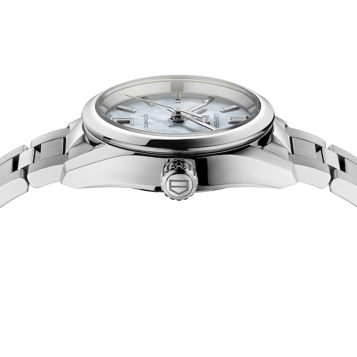 Tag Heuer Carrera Mother of Pearl Dial Silver Steel Strap Watch for Women - WBN2410.BA0621 Buy Now By Tag Heuer