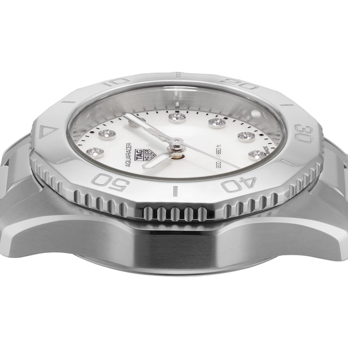 Tag Heuer Aquaracer Professional 200 Quartz Diamond Mother of Pearl Dial Silver Steel Strap Watch for Women - WBP1416.BA0622 Buy Now By Tag Heuer