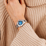 Tag Heuer Aquaracer Professional 200 Automatic Diamond Blue Dial Silver Steel Strap Watch for Women - WBP2411.BA0622 Buy Now By Tag Heuer