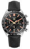 Tag Heuer Carrera Year of The Rabbit Automatic Chronograph Black Dial Black Leather Strap Watch for Men - CBN2A1L.FC6521 Buy Now By Tag Heuer