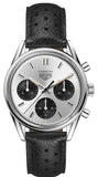 Tag Heuer Carrera Chronograph 60th Anniversary Silver Dial Black Leather Strap Watch for Men - CBK221H.FC8317 Buy Now By Tag Heuer