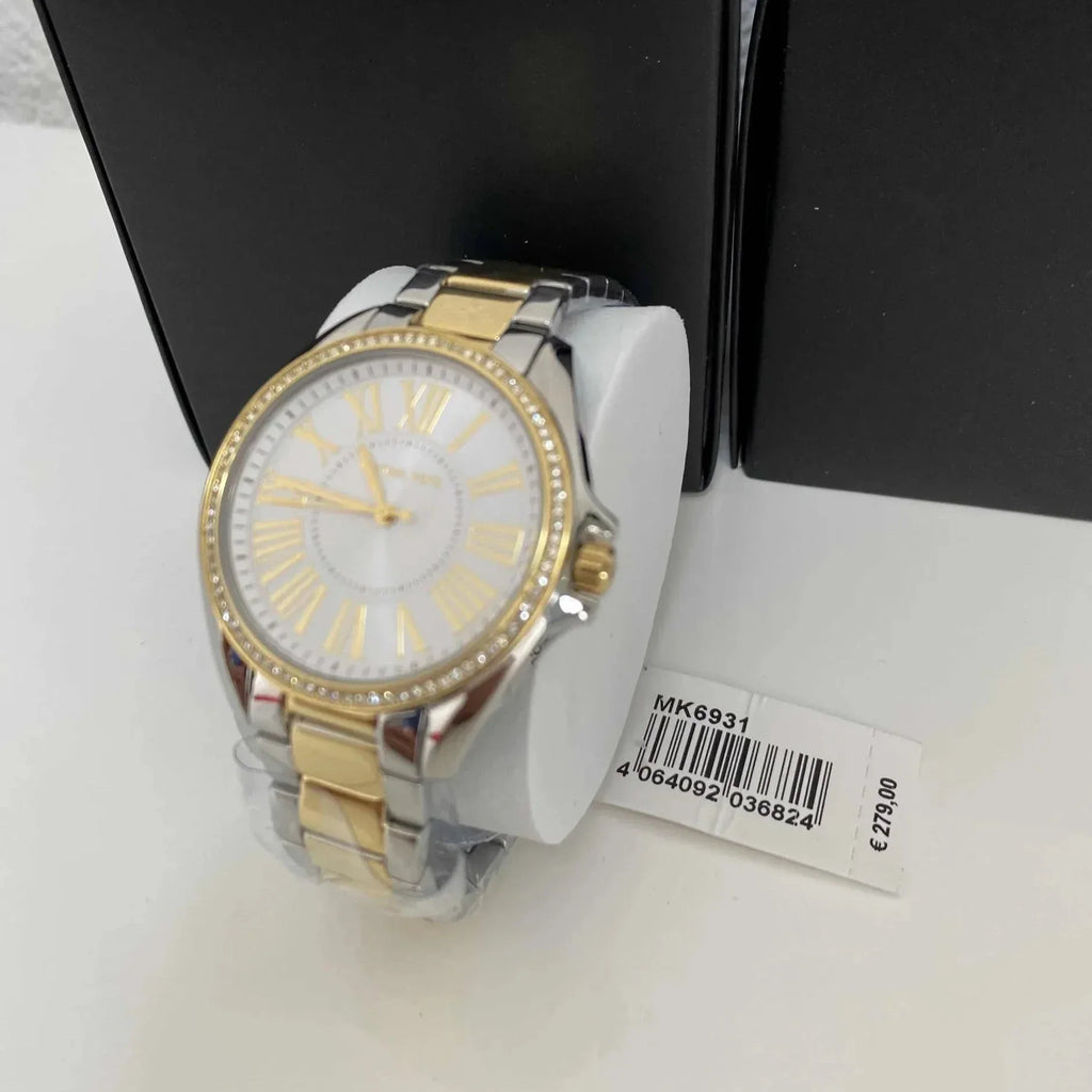 Michael Kors Kacie Three Hand Silver Dial Two Tone Steel Strap Watch for Women - MK6931 Buy Now By Michael Kors