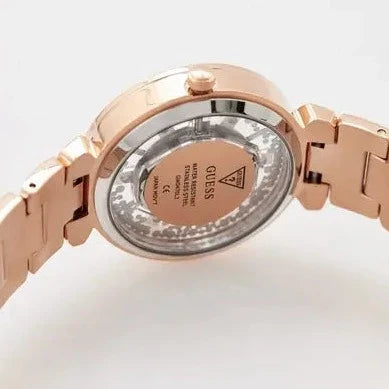 Guess Crystal Clear Rose Gold Dial Rose Gold Steel Strap Watch for Women - GW0470L3 Buy Now By Guess