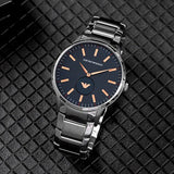 Emporio Armani Renato Blue Dial Silver Steel Strap Watch For Men - AR11137 Buy Now By Emporio Armani