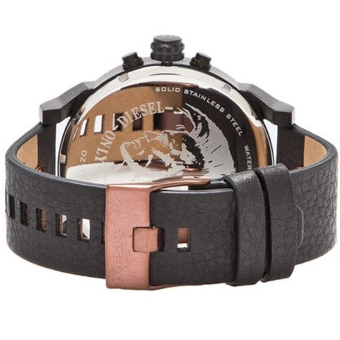 Diesel Mr Daddy 2.0 Chronograph Black Dial Black Steel Strap Watch For Men - DZ7400 Buy Now By Diesel