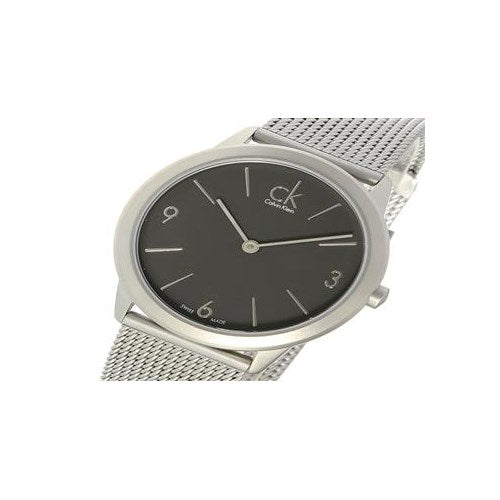Calvin Klein Minimal Grey Dial Silver Mesh Bracelet Watch for Men - K3M52154 Buy Now By Calvin Klein