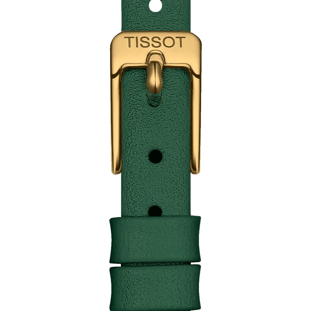 Tissot Lovely Round Green Mother of Pearl Dial Green Leather Strap Watch for Women - T140.009.36.091.00 Buy Now By Tissot