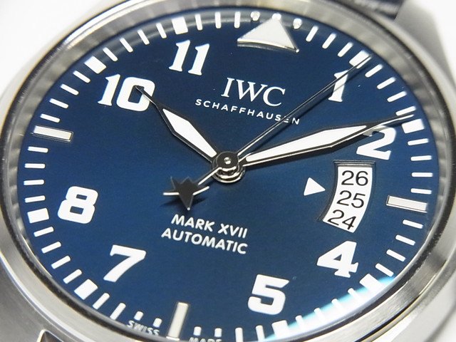 IWC Pilots Watch Mark XVII Edition Le Petit Prince Blue Dial Brown Leather Strap Watch for Men - IW326506 Buy Now By IWC