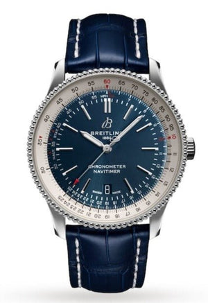 Breitling Navitimer Automatic 41mm Blue Leather Strap Mens Watch - A17326211C1P3 Buy Now By Breitling