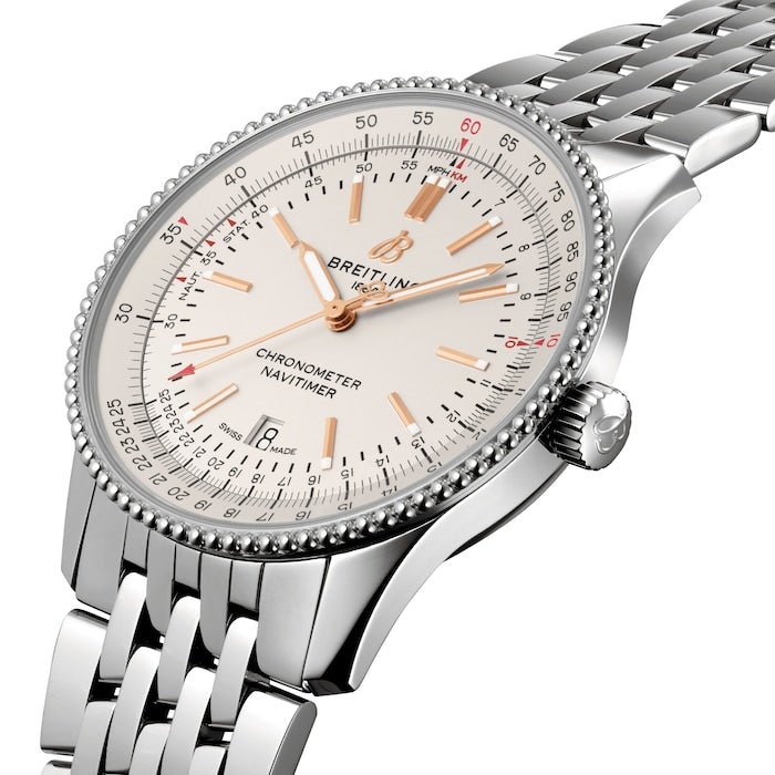Breitling Navitimer Automatic 41mm White Dial Stainless Steel Mens Watch - A17326211G1A1 Buy Now By Breitling