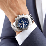 Breitling Avenger Chronograph 45mm Blue Dial Silver Steel Strap Watch for Men - A13317101C1A1 Buy Now By Breitling