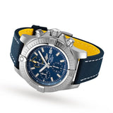 Breitling Avenger Chronograph 45mm Blue Dial Blue Calfskin Strap Watch for Men - A13317101C1X2 Buy Now By Breitling