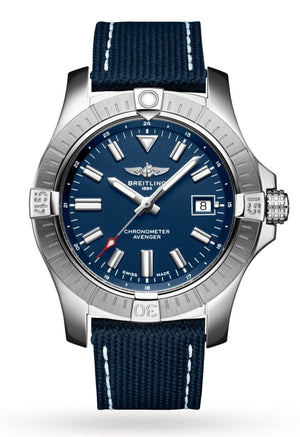 Breitling Avenger Automatic 43mm Blue Dial Blue Nylon Strap Watch for Men - A17318101C1X2 Buy Now By Breitling