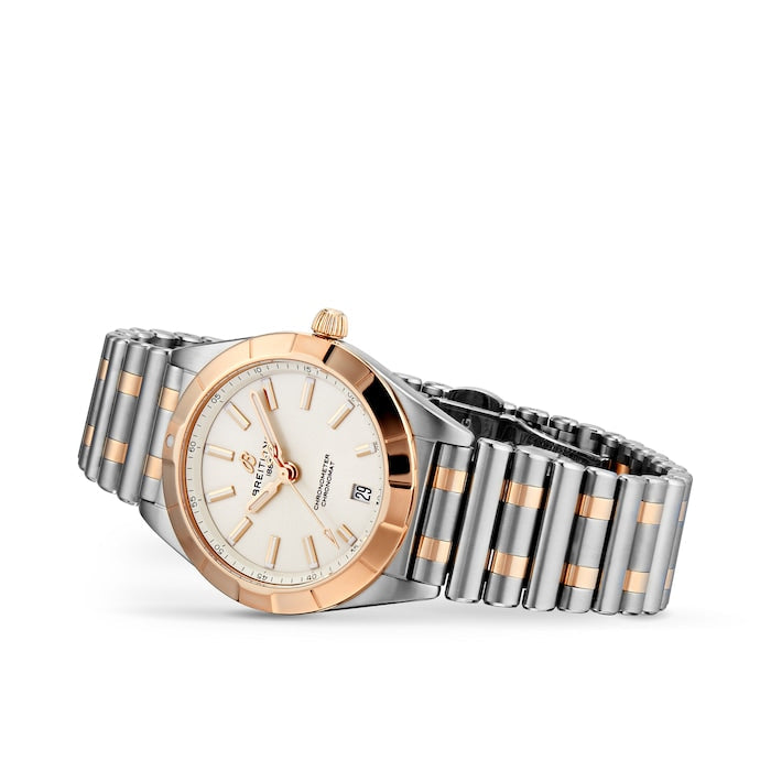 Breitling Chronomat B02 18K Red Gold White Dial Two Tone Steel Strap Watch for Men - U77310101A2U1 Buy Now By Breitling