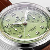 Breitling Premier B09 Chronograph 40 Green Dial Brown Leather Strap Watch for Men - AB0930D31L1P1 Buy Now By Breitling