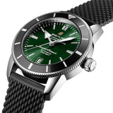 Breitling Superocean Heritage B20 Automatic 42 Green Dial Black Mesh Bracelet Watch for Women - AB2010121L1S1 Buy Now By Breitling
