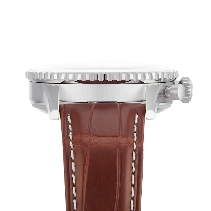 Breitling Navitimer B01 Chronograph 41 Green Dial Brown Leather Strap Watch for Men - AB0139211L1P1 Buy Now By Breitling