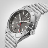 Breitling Chronomat GMT 40 Brown Dial Silver Steel Strap Watch for Men - A32398101M1A1 Buy Now By Breitling