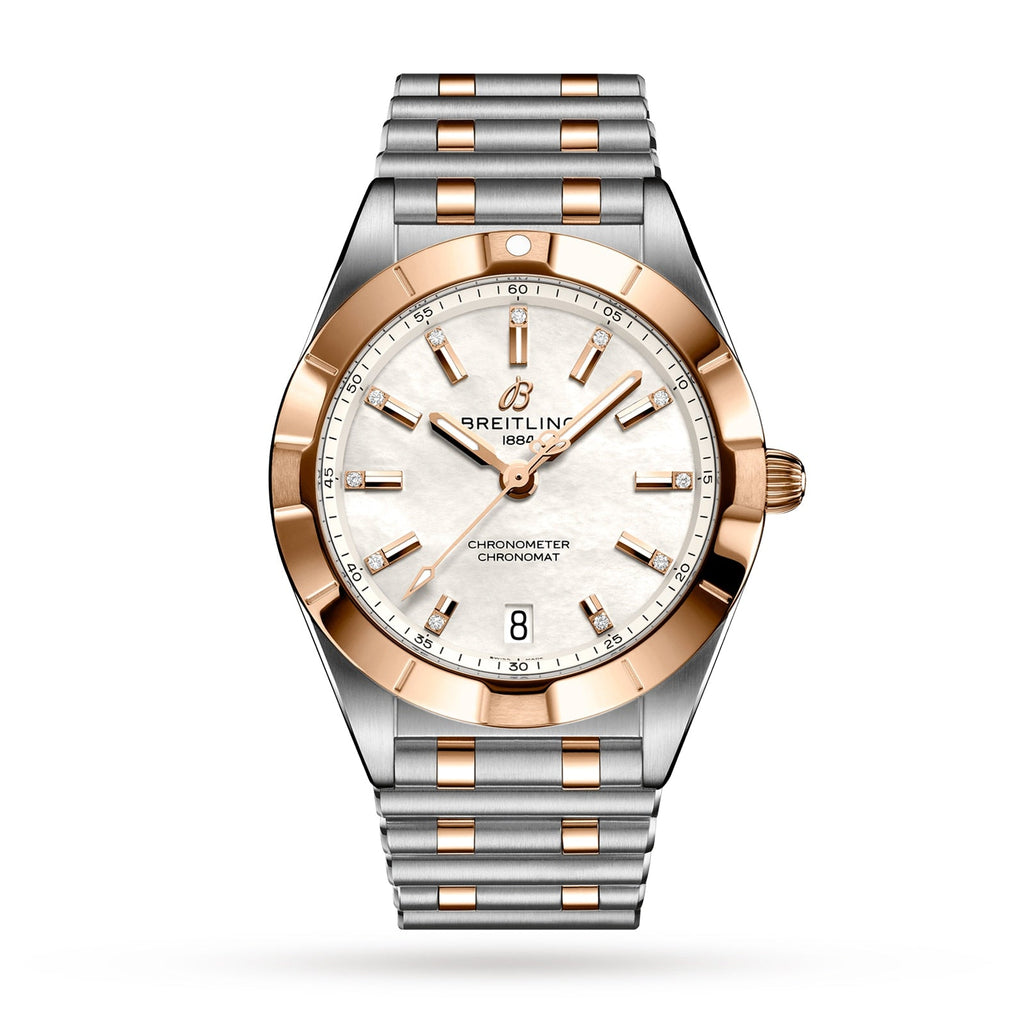 Breitling Chronomat B02 18K Red Gold White Dial Two Tone Steel Strap Watch for Men - U77310101A2U1 Buy Now By Breitling