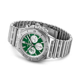 Breitling Chronomat B01 42 Six Nations Ireland Green Dial Silver Steel Strap Watch for Men - AB0134A91L1A1 Buy Now By Breitling