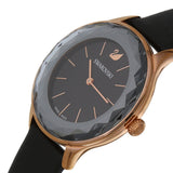 Swarovski Octea Nova Grey Dial Grey Leather Strap Watch for Women - 5295358 Buy Now By Swarovski