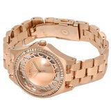 Marc Jacobs Henry Transparent Rose Gold Dial Rose Gold Steel Strap Watch for Women - MBM3339 Buy Now By Marc Jacobs