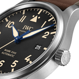 IWC Pilot's Watch Mark XVIII 40mm Black Dial Brown Leather Strap Watch for Men - IW327006 Buy Now By IWC