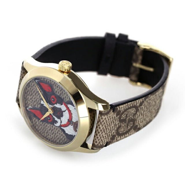 Gucci G Timeless Brown Dial Brown Leather Strap Watch For Women - YA1264056 Buy Now By Gucci