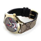 Gucci G Timeless Brown Dial Brown Leather Strap Watch For Women - YA1264056 Buy Now By Gucci