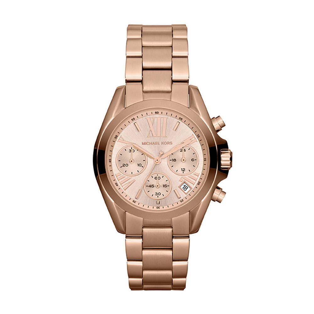 Michael Kors Bradshaw Chronograph Rose Gold Dial Rose Gold Steel Strap Watch for Women - MK5799 Buy Now By Michael Kors