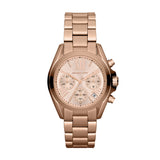 Michael Kors Bradshaw Chronograph Rose Gold Dial Rose Gold Steel Strap Watch for Women - MK5799 Buy Now By Michael Kors
