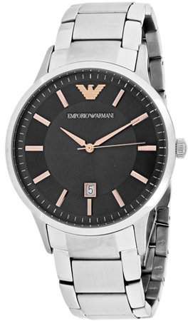 Emporio Armani Renato Quartz Grey Dial Silver Steel Strap Watch For Men - AR2514 Buy Now By Emporio Armani