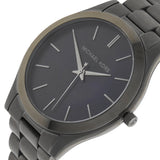 Michael Kors Slim Runway Blue Dial Grey Steel Strap Watch For Men - MK8584 Buy Now By Michael Kors