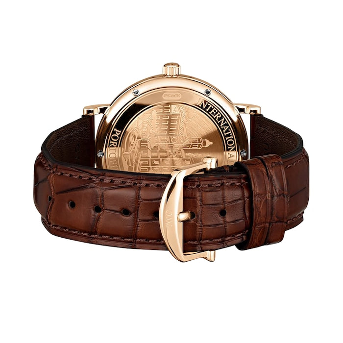 IWC Portofino Automatic Grey Dial Brown Leather Strap Watch for Men - IW356511 Buy Now By IWC