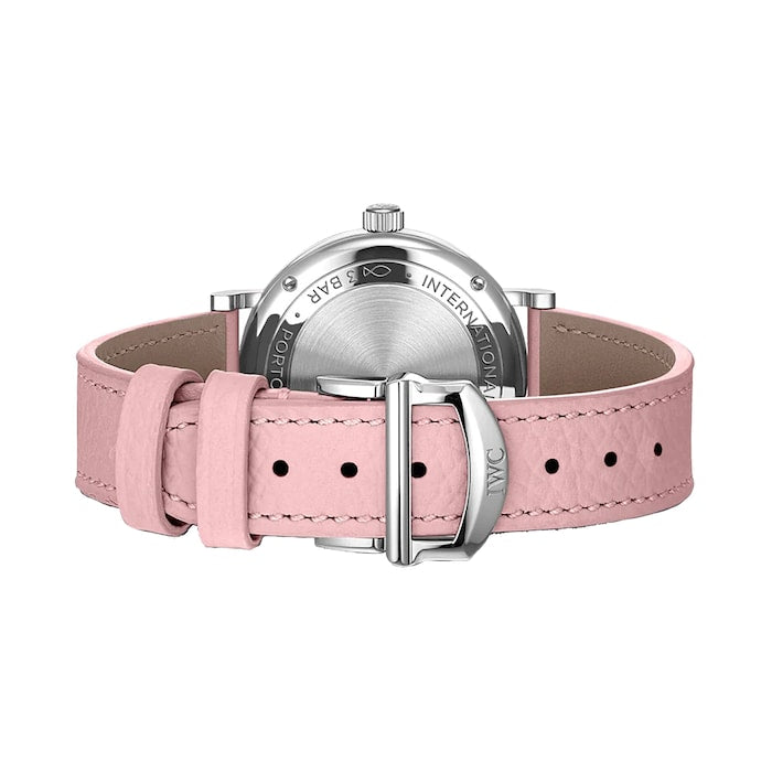 IWC Portofino Automatic Pink Dial Pink Leather Strap Watch for Women - IW357417 Buy Now By IWC