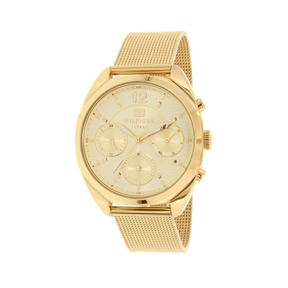 Tommy Hilfiger Mia Gold Dial Gold Mesh Bracelet Watch for Women - 1781488 Buy Now By Tommy Hilfiger