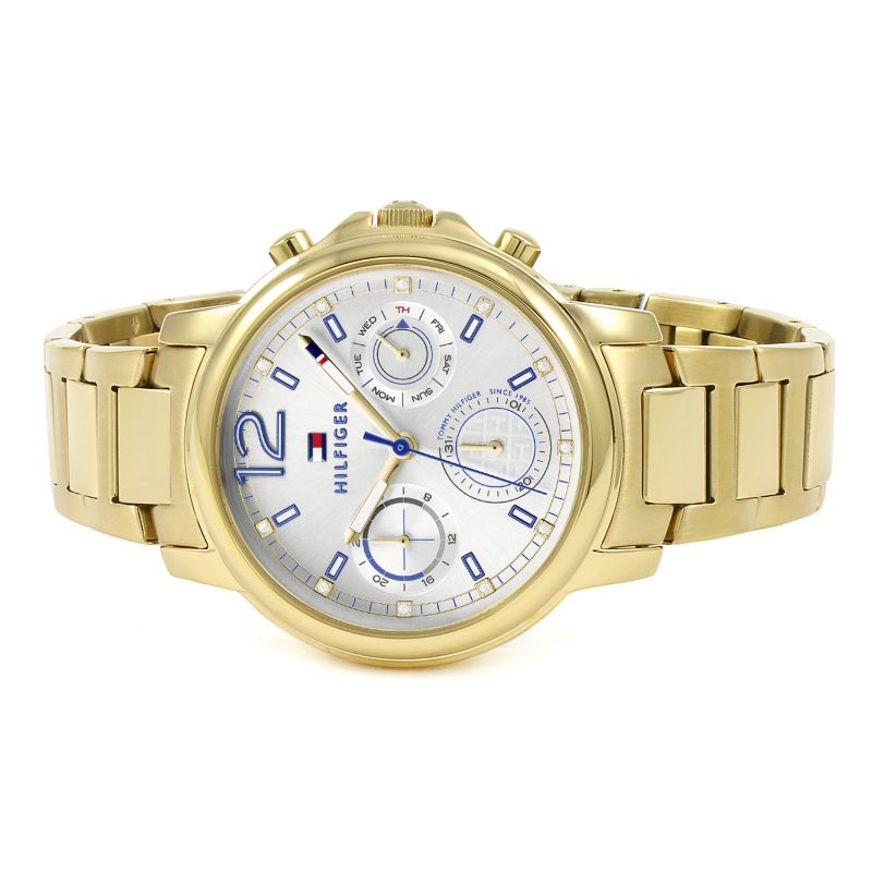 Tommy Hilfiger Claudia White Dial Gold Steel Strap Watch for Women - 1781742 Buy Now By Tommy Hilfiger