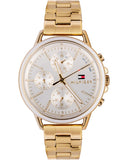 Tommy Hilfiger Carly White Dial Gold Steel Strap Watch for Women - 1781786 Buy Now By Tommy Hilfiger