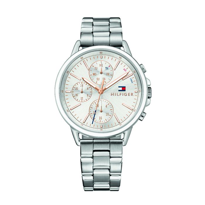 Tommy Hilfiger Carly White Dial Silver Stainless Steel Strap Watch for Women - 1781787 Buy Now By Tommy Hilfiger