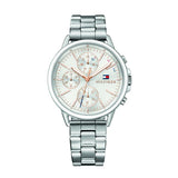 Tommy Hilfiger Carly White Dial Silver Stainless Steel Strap Watch for Women - 1781787 Buy Now By Tommy Hilfiger