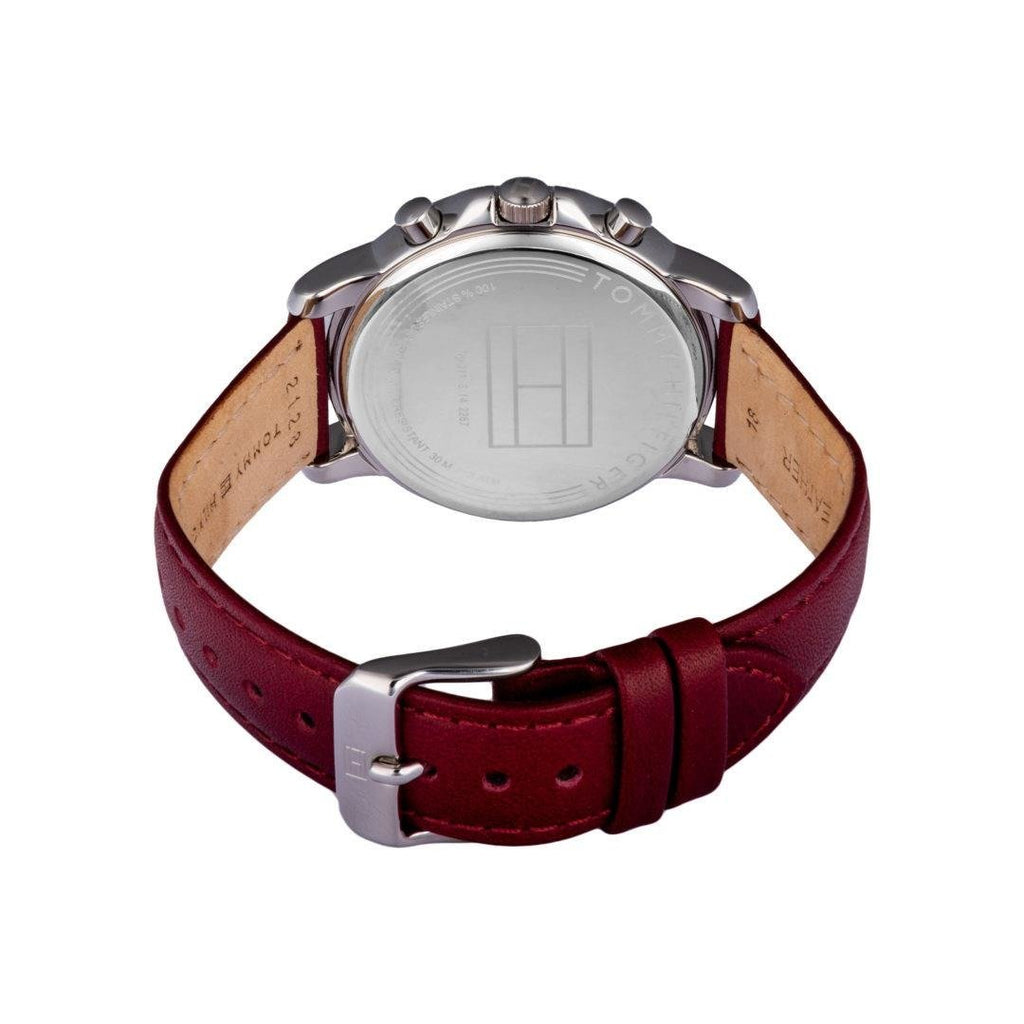 Tommy Hilfiger Claudia White Dial Red Leather Strap Watch for Women - 1781816 Buy Now By Tommy Hilfiger