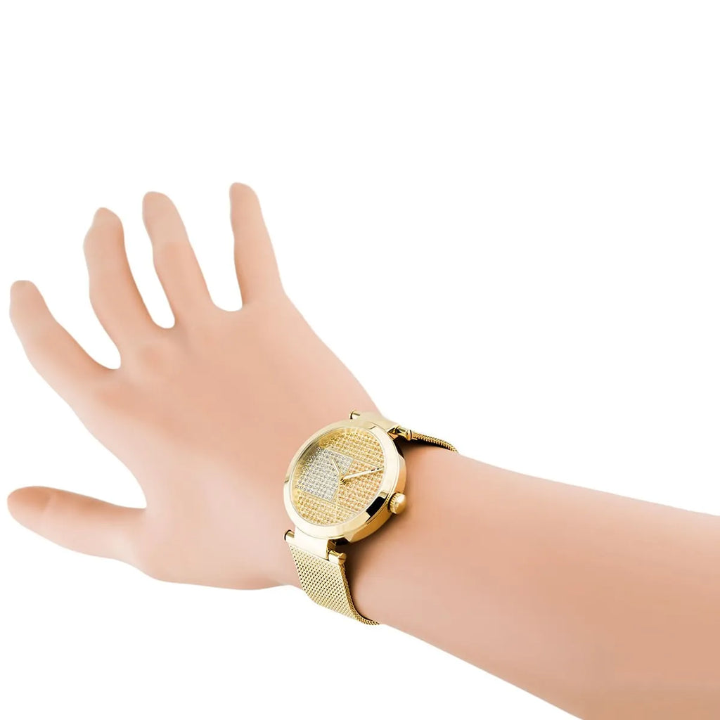 Tommy Hilfiger Lynn Quartz Gold Dial Gold Mesh Bracelet Watch For Women - 1781867 Buy Now By Tommy Hilfiger