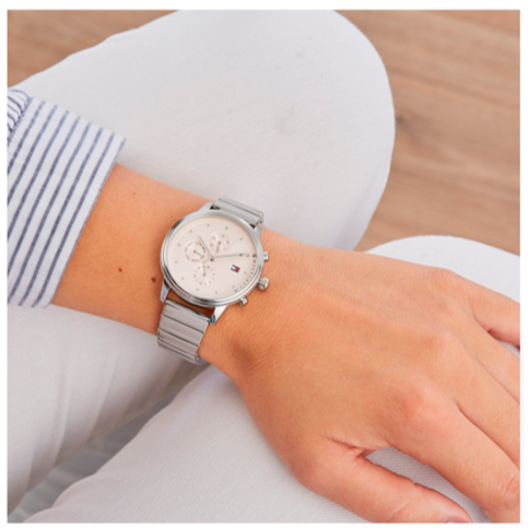 Tommy Hilfiger Blake Pink Dial Silver Steel Strap Watch for Women - 1781904 Buy Now By Tommy Hilfiger