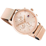 Tommy Hilfiger Blake Chronograph Rose Gold Dial Rose Gold Mesh Bracelet Watch For Women - 1781907 Buy Now By Tommy Hilfiger