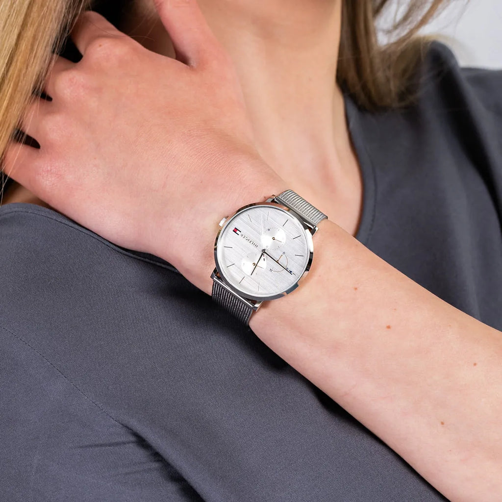 Tommy Hilfiger Jenna Quartz Silver Dial Silver Mesh Bracelet Watch For Women - 1781942 Buy Now By Tommy Hilfiger