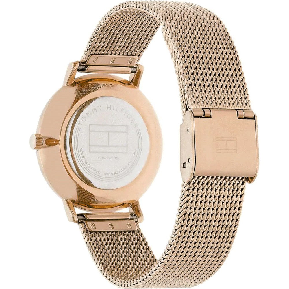 Tommy Hilfiger Jenna Quartz Rose Gold Dial Rose Gold Mesh Bracelet Watch For Women - 1781944 Buy Now By Tommy Hilfiger