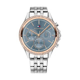 Tommy Hilfiger Ari Diamonds Blue Dial Silver Steel Strap Watch for Women - 1781976 Buy Now By Tommy Hilfiger