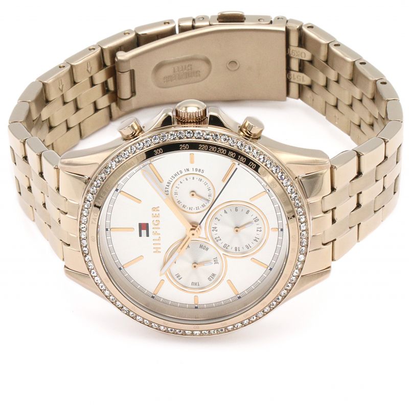 Tommy Hilfiger Ari Diamonds Silver Dial Rose Gold Steel Strap Watch for Women - 1781978 Buy Now By Tommy Hilfiger