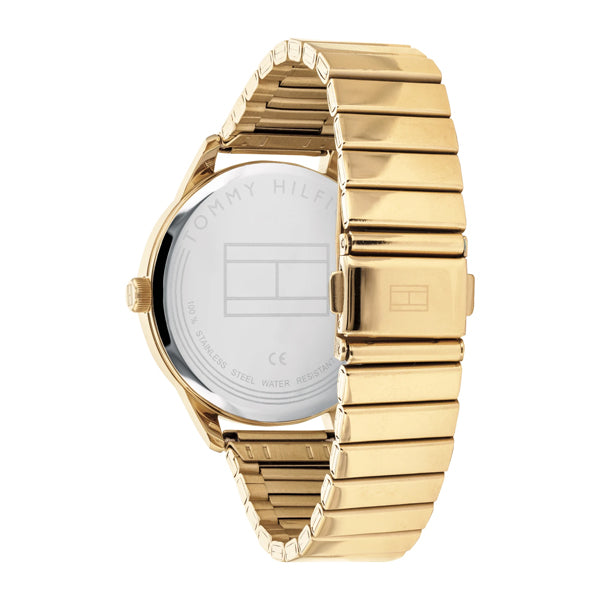 Tommy Hilfiger Brooke Black Dial Gold Steel Strap Watch for Women - 1782019 Buy Now By Tommy Hilfiger