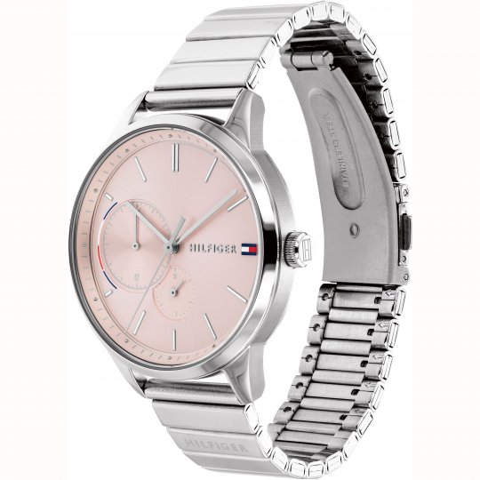 Tommy Hilfiger Brooke Pink Dial Silver Steel Strap Watch for Women - 1782020 Buy Now By Tommy Hilfiger